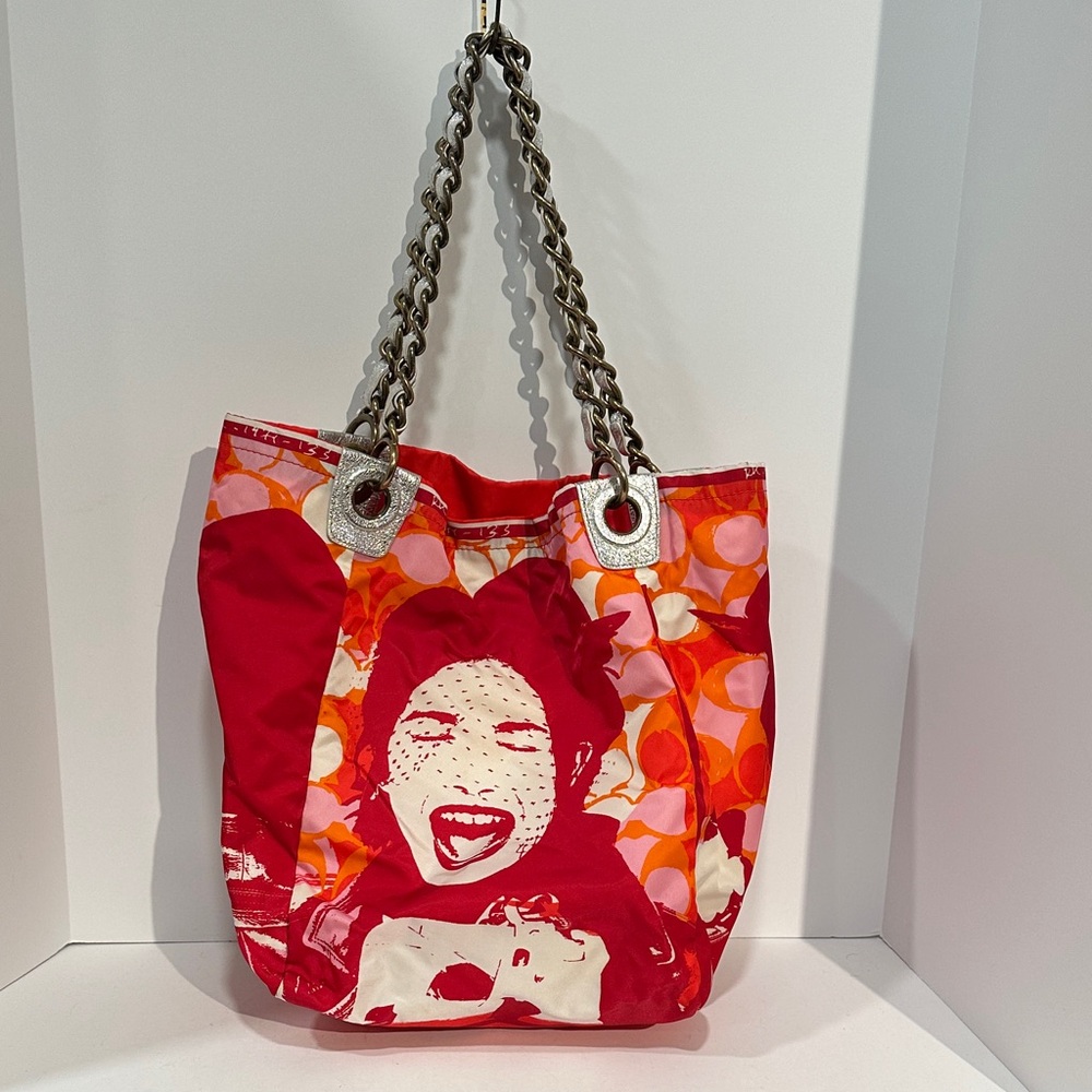 Coach Poppy "Groovy" Graffiti Applique Series Tote